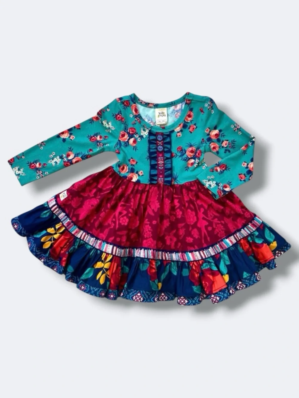 Wildflowers Dancing Dreams Ballet Dress Girls 18M Floral Long Sleeve Twirl New